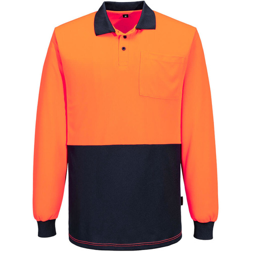 WORKWEAR, SAFETY & CORPORATE CLOTHING SPECIALISTS Hi-Vis Contrast Class D Polo Shirt L/S
