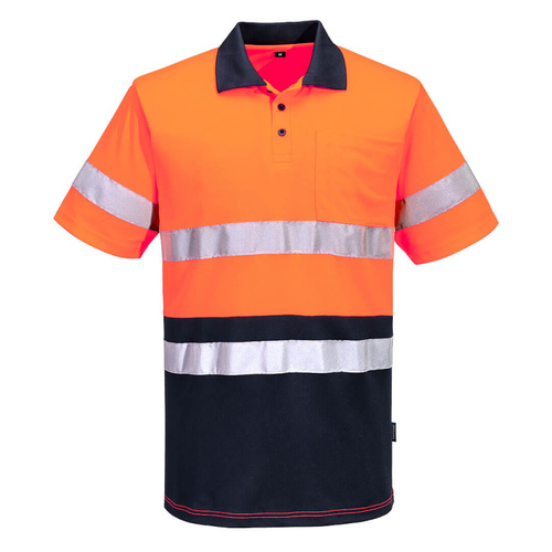 WORKWEAR, SAFETY & CORPORATE CLOTHING SPECIALISTS Hi-Vis Contrast Class D/N Polo Shirt S/S