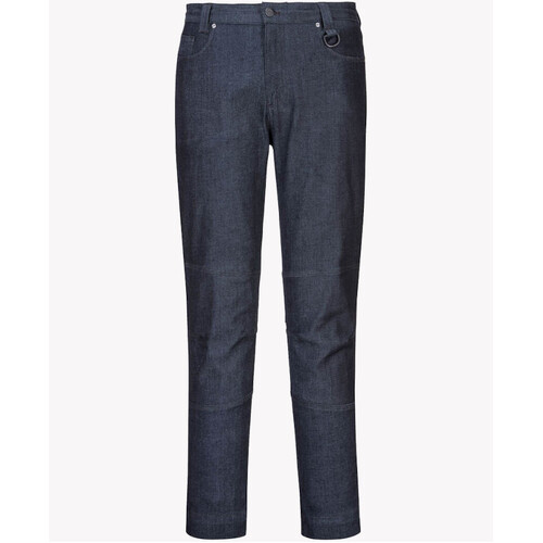 WORKWEAR, SAFETY & CORPORATE CLOTHING SPECIALISTS - Denim Slim fit Stretch Work Pants