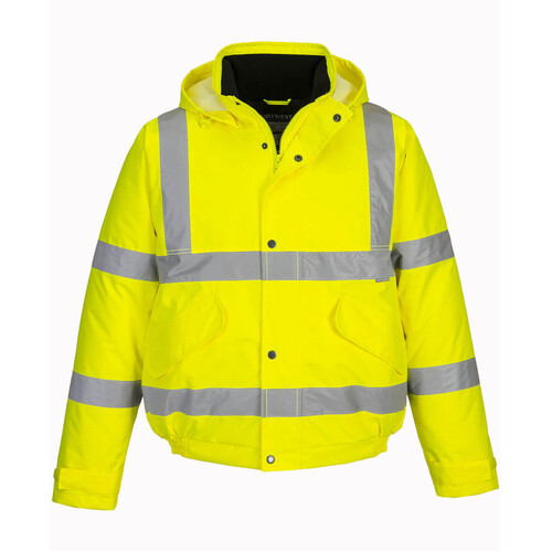 WORKWEAR, SAFETY & CORPORATE CLOTHING SPECIALISTS - HI-VIS BOMBER JACKET