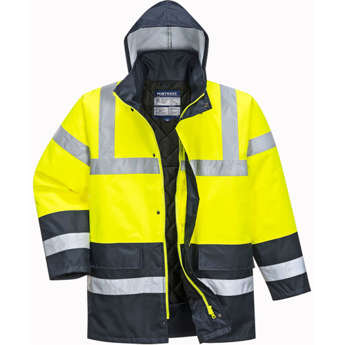 WORKWEAR, SAFETY & CORPORATE CLOTHING SPECIALISTS - HI-VIS TWO TONE TRAFFIC JACKET