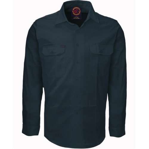 WORKWEAR, SAFETY & CORPORATE CLOTHING SPECIALISTS - Open Front Shirt Long Sleeves