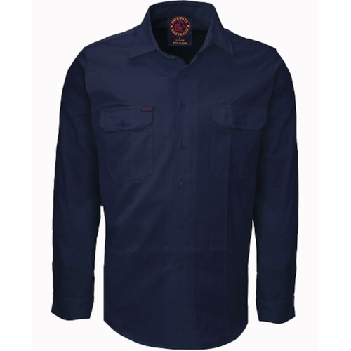 WORKWEAR, SAFETY & CORPORATE CLOTHING SPECIALISTS Open Front Shirt Long Sleeves