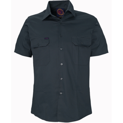 WORKWEAR, SAFETY & CORPORATE CLOTHING SPECIALISTS - Open Front Shirt Short Sleeves