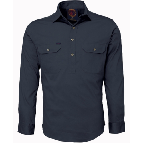 WORKWEAR, SAFETY & CORPORATE CLOTHING SPECIALISTS - Closed Front Shirt Long Sleeves