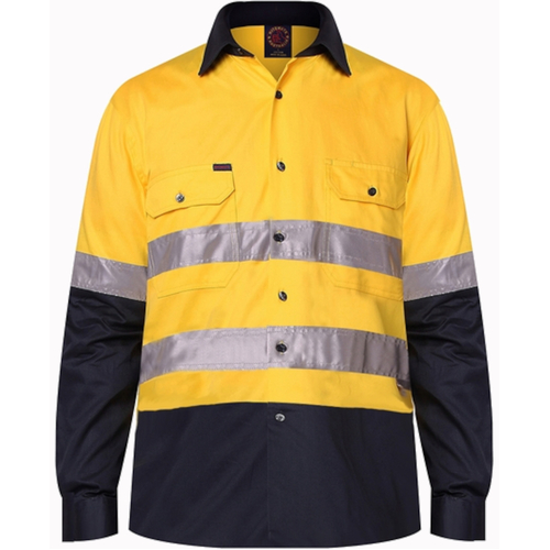 WORKWEAR, SAFETY & CORPORATE CLOTHING SPECIALISTS Open Front Shirt L/S 3MTape