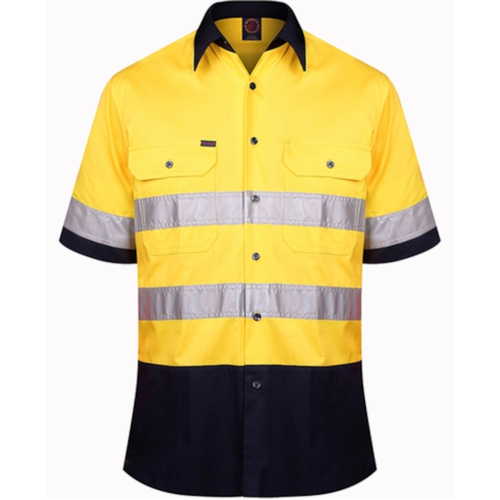 WORKWEAR, SAFETY & CORPORATE CLOTHING SPECIALISTS Open Front Shirt S/S 3MTape
