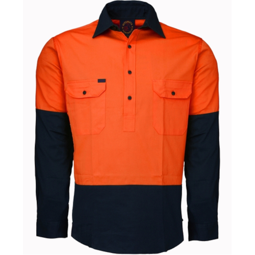 WORKWEAR, SAFETY & CORPORATE CLOTHING SPECIALISTS - Vented Closed Front L/W L/S Shirt