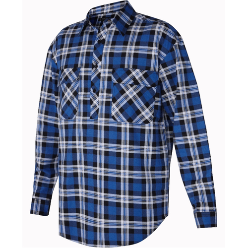 WORKWEAR, SAFETY & CORPORATE CLOTHING SPECIALISTS - Closed Front Flannelette Shirt