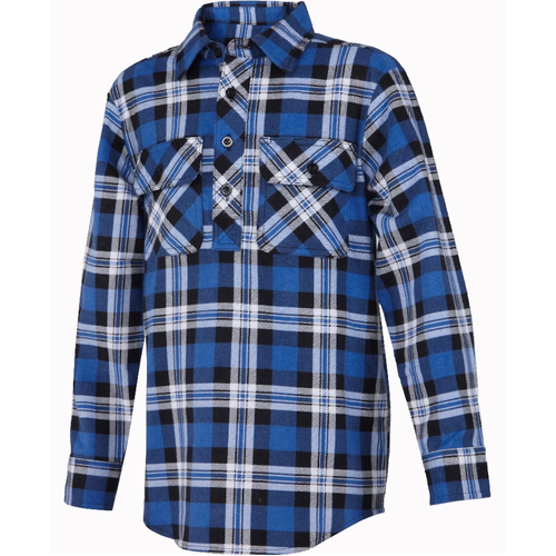 WORKWEAR, SAFETY & CORPORATE CLOTHING SPECIALISTS - Kids Closed Front Flannelette Shirt