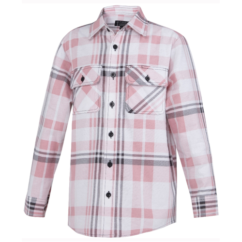 WORKWEAR, SAFETY & CORPORATE CLOTHING SPECIALISTS Kids Open Front Flannelette Shirt