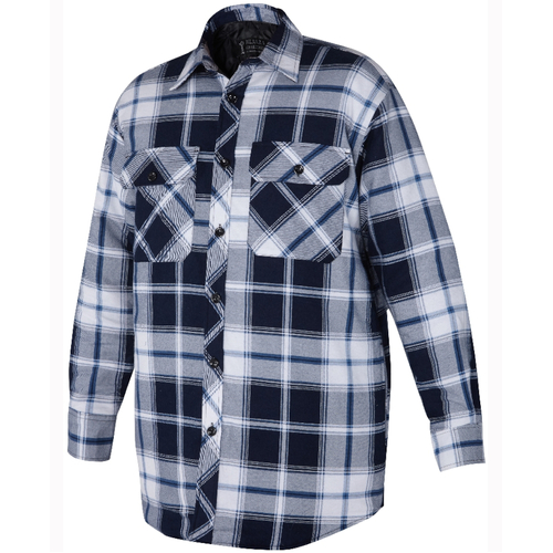 WORKWEAR, SAFETY & CORPORATE CLOTHING SPECIALISTS - Flannelette Quilted Shirt