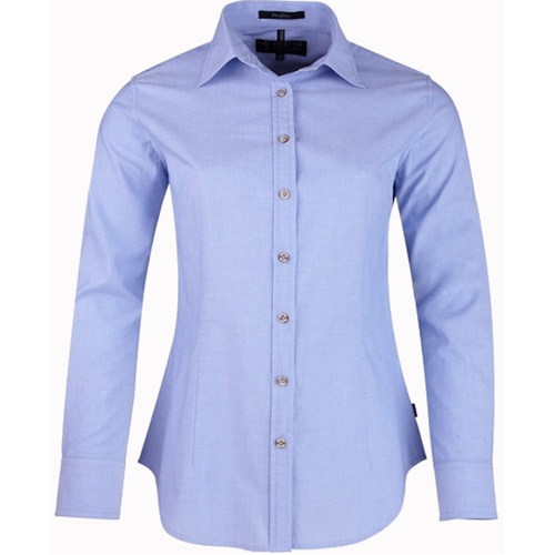 WORKWEAR, SAFETY & CORPORATE CLOTHING SPECIALISTS - Pilbara Ladies Shirt Long Sleeve Chambray