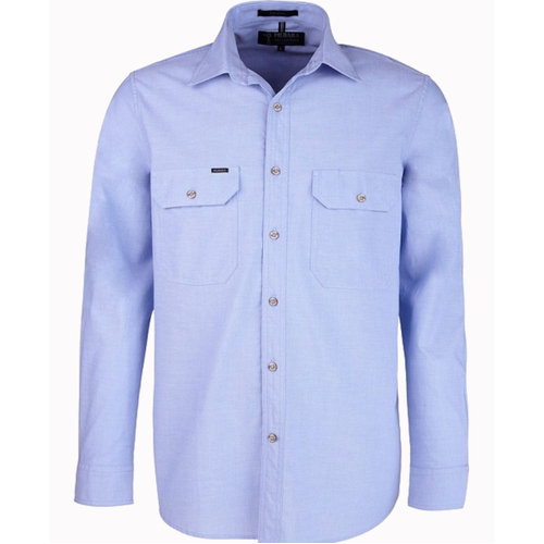 WORKWEAR, SAFETY & CORPORATE CLOTHING SPECIALISTS Pilbara Mens Shirt Long Sleeve Chambray