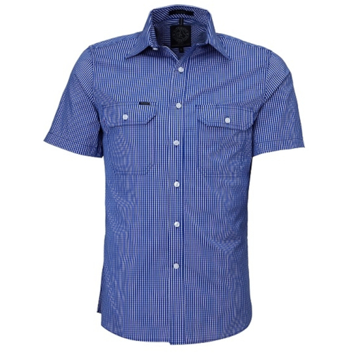 WORKWEAR, SAFETY & CORPORATE CLOTHING SPECIALISTS - Men's Front Flap Dual Pocket, Classic Fit, Short Sleeve Shirt