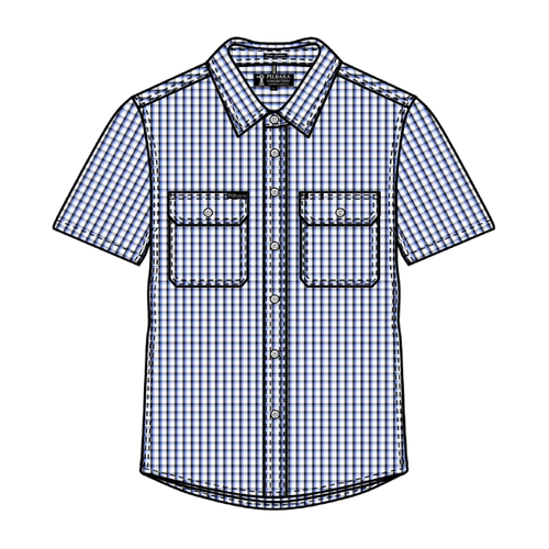 WORKWEAR, SAFETY & CORPORATE CLOTHING SPECIALISTS - Pilbara Mens Y/D Check, Dual Pocket, S/S Shirt