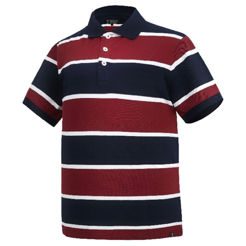 WORKWEAR, SAFETY & CORPORATE CLOTHING SPECIALISTS Pilbara Mens Y/D Striped Polo