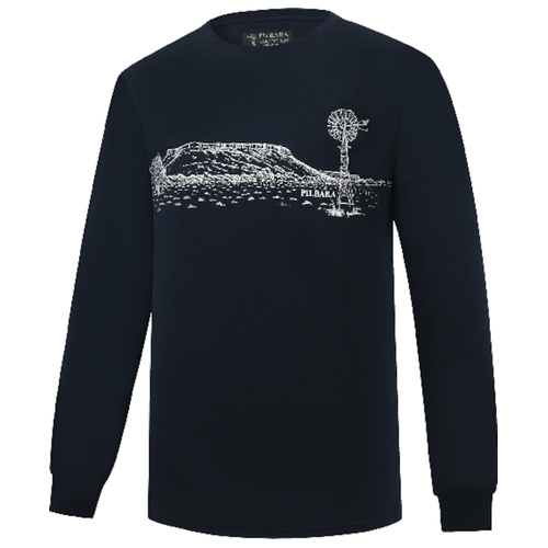 WORKWEAR, SAFETY & CORPORATE CLOTHING SPECIALISTS Pilbara Mens T-Shirt Long Sleeve