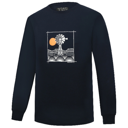 WORKWEAR, SAFETY & CORPORATE CLOTHING SPECIALISTS Pilbara Mens T-Shirt Long Sleeve