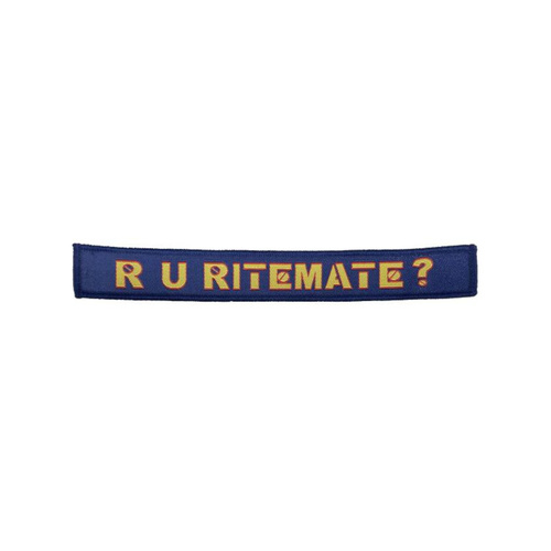 WORKWEAR, SAFETY & CORPORATE CLOTHING SPECIALISTS DISCONTINUED - RMRU Woven Badge