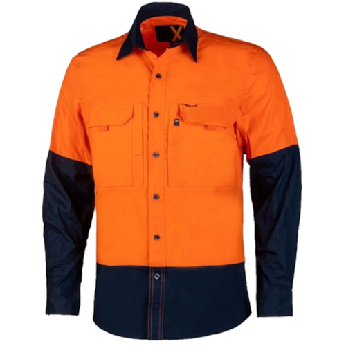 WORKWEAR, SAFETY & CORPORATE CLOTHING SPECIALISTS RMX Flexible Fit Utility Shirts, Two Tone