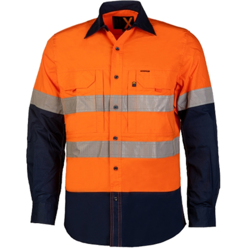 WORKWEAR, SAFETY & CORPORATE CLOTHING SPECIALISTS RMX Flex Fit Utility Shirts, Two Tone, Reflective