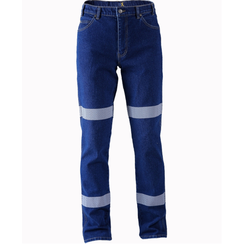 WORKWEAR, SAFETY & CORPORATE CLOTHING SPECIALISTS RMX Flexible Fit Utility Denim Jeans, Reflective