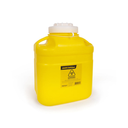 WORKWEAR, SAFETY & CORPORATE CLOTHING SPECIALISTS Sharps Container, Plastic, 12L, Yellow