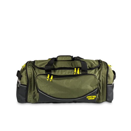 WORKWEAR, SAFETY & CORPORATE CLOTHING SPECIALISTS CANVAS FIFO TRANSIT BAGS - LGE  - 800 x 330 x 300mm - 80Ltr -  GRN/BLK - PCC - 80L - 2.3kg