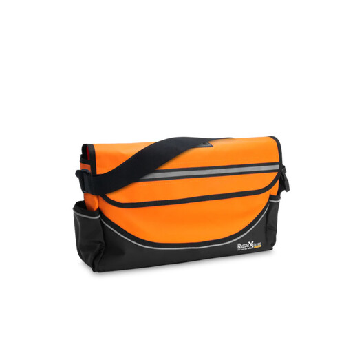 WORKWEAR, SAFETY & CORPORATE CLOTHING SPECIALISTS - SHOULDER TOOL BAG + COMPACT TOOL ROLL - MEDIUM PVC - 450 x 270 x 120mm - 14Ltr - ORANGE - 14L - 1.35kg