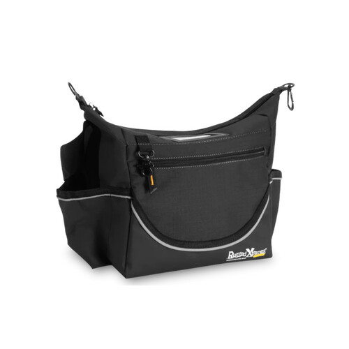 WORKWEAR, SAFETY & CORPORATE CLOTHING SPECIALISTS - INSULATED CRIB / LUNCH BAGS - CANVAS - 280 x 200 x 230mm (330 Peak) - BLACK - PCC - 15L - 0.8kg