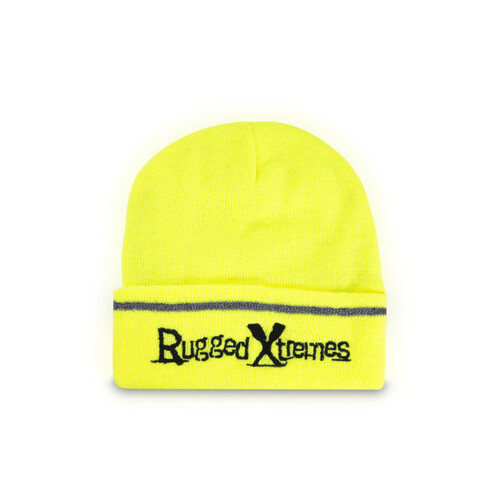 WORKWEAR, SAFETY & CORPORATE CLOTHING SPECIALISTS RUGGED XTREMES HI VIZ YELLOW BEANIE