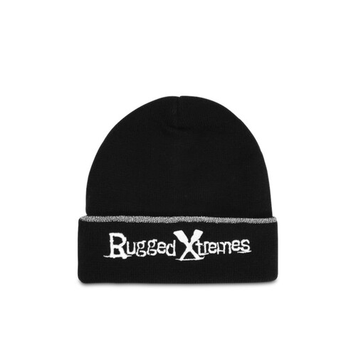 WORKWEAR, SAFETY & CORPORATE CLOTHING SPECIALISTS RUGGED XTREMES BLACK BEANIE - Black - One Size