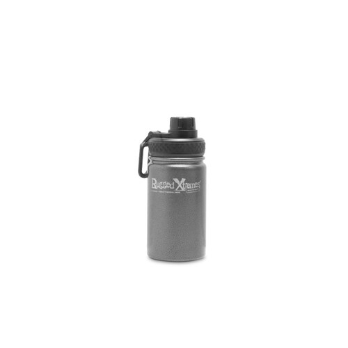 WORKWEAR, SAFETY & CORPORATE CLOTHING SPECIALISTS - STAINLESS STEEL VACUUM INSULATED THERMAL MUG • 350ml • GREY