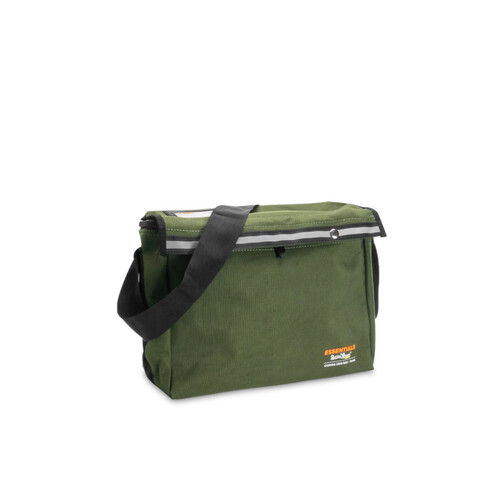 WORKWEAR, SAFETY & CORPORATE CLOTHING SPECIALISTS - SMALL CANVAS CRIB BAG - 370 x 270 x 130mm - GREEN - 13L - 0.5kg