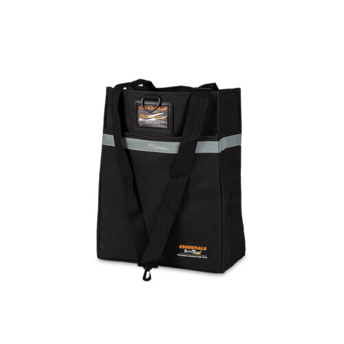 WORKWEAR, SAFETY & CORPORATE CLOTHING SPECIALISTS REUSABLE CANVAS CRIB TOTE • 300 x 140 x 400mm  • BLACK  (NEW PRODUCT SEPT 2020)