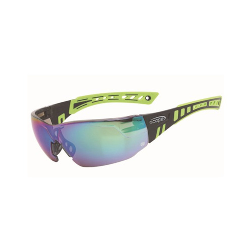 WORKWEAR, SAFETY & CORPORATE CLOTHING SPECIALISTS - Speed Black/Green Frame Jade Mirror Lens (MOQ 10)