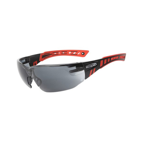 WORKWEAR, SAFETY & CORPORATE CLOTHING SPECIALISTS Speed Red/Black Frame Titanium AF/AS Smoke Lens (MOQ 10)