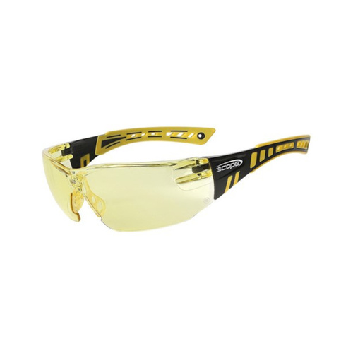 WORKWEAR, SAFETY & CORPORATE CLOTHING SPECIALISTS Speed Yellow/Black Frame Titanium AF/AS Amber Lens (MOQ 10)