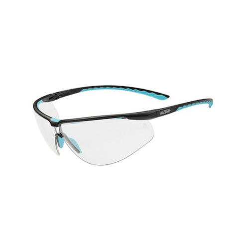 WORKWEAR, SAFETY & CORPORATE CLOTHING SPECIALISTS Air Flex Black/Blue Frame Clear AF/AS Lens (MOQ 10)