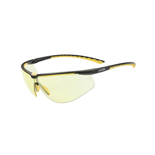 WORKWEAR, SAFETY & CORPORATE CLOTHING SPECIALISTS - Air Flex Black/YellowFrame Amber AF/AS Lens (MOQ 10)