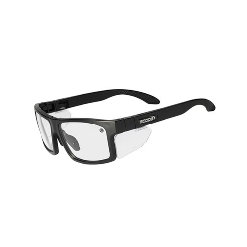 WORKWEAR, SAFETY & CORPORATE CLOTHING SPECIALISTS - Cross Fit Frozen Blk Frame AF/AS Clear Lens/Inc Spare X-Fit Temples