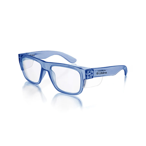 WORKWEAR, SAFETY & CORPORATE CLOTHING SPECIALISTS Fusions Blue Frame/Clear