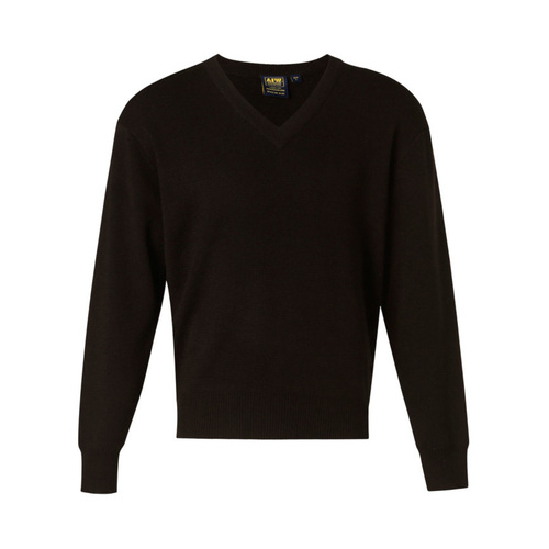 WORKWEAR, SAFETY & CORPORATE CLOTHING SPECIALISTS - V Neck Wool / Acrylic Knit Jumper
