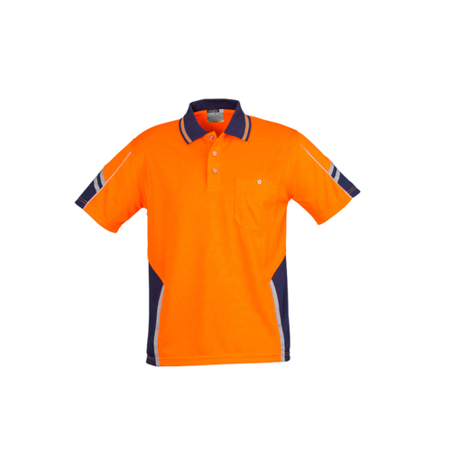 WORKWEAR, SAFETY & CORPORATE CLOTHING SPECIALISTS - Mens Hi Vis S/S Squad Polo