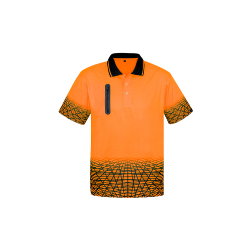 WORKWEAR, SAFETY & CORPORATE CLOTHING SPECIALISTS Mens Hi Vis Tracks Polo