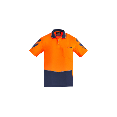 WORKWEAR, SAFETY & CORPORATE CLOTHING SPECIALISTS Mens Hi Vis Flux S/S Polo
