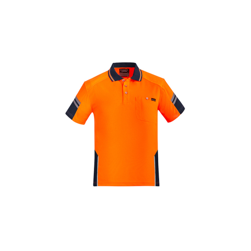 WORKWEAR, SAFETY & CORPORATE CLOTHING SPECIALISTS - Mens Reinforced Hi Vis Squad S/S Polo
