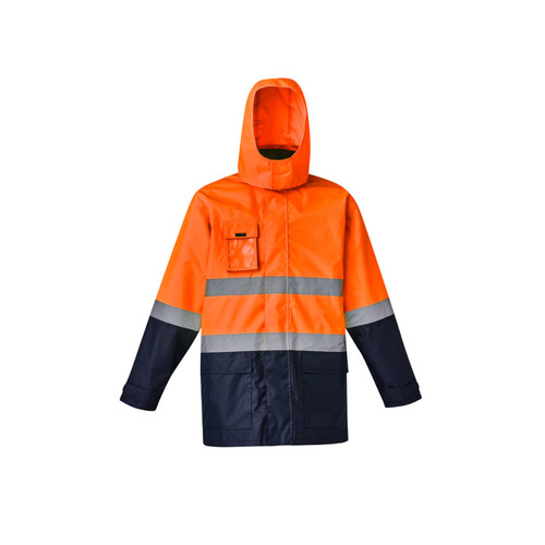 WORKWEAR, SAFETY & CORPORATE CLOTHING SPECIALISTS - Mens Hi Vis Basic 4 in 1 Waterproof Jacket