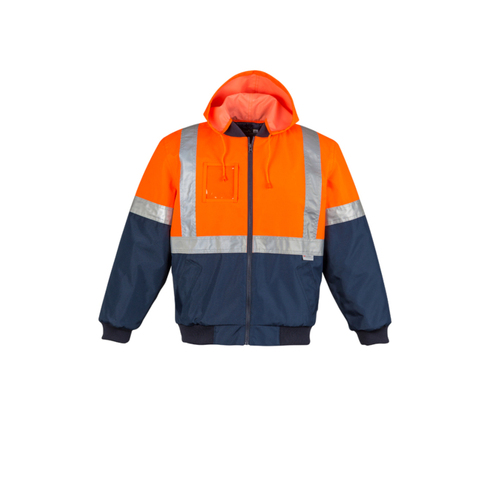 WORKWEAR, SAFETY & CORPORATE CLOTHING SPECIALISTS - Mens Hi Vis Quilted Flying Jacket